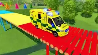 POLICE & FIRE TRUCK Transport Mission | Mercedes, Volkswagen, Ford Convoy &ndash; FS22 #2