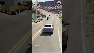 Realistic Highway Car Crashes🚗💥 #realisticcarcrashes #carcrashes #beamngdrive