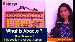 Introduction to ABACUS | Abacus Lesson 1 | Edways.in