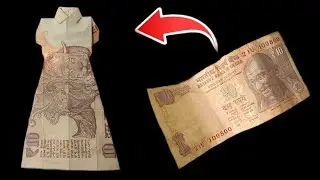 Paisa ke design Origami Dress | Money Origami