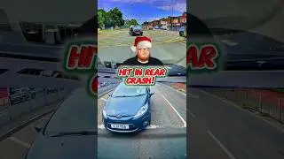 Hit in the rear collision when car driver lacks the awareness to apply the brakes