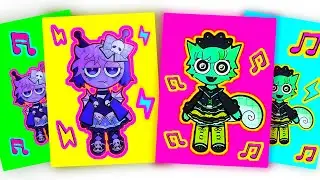 Color Explosion! ☠️ Edgy Skull Girl & Vibrant Snail Baby? My OC Design & Trendy Photoshoot!😢😢