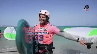 Francesco Cappuzzo (ITA) and Nia Suardiaz (ESP) win the FreeFly-Slalom races off Fuerteventura