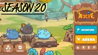 AXIE INFINITY GAME REPLAY WITH BUDGET SPIKY WING AQUA | SEASON 20