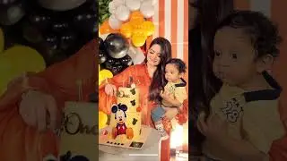 Minal Khan's  son  birthday party