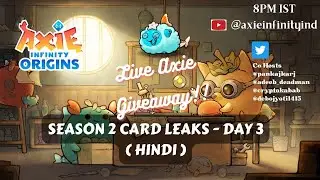 Axie Origin Season 2 Card Leak Ep. 3 (HINDI) - AQUA LEAKS #Axieorigin #axiecreators #axieorigins
