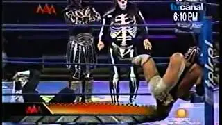 La Parka, Octag&oacute;n, Octagon Jr  vs Parka Negra, Pentagon Jr , Silver King