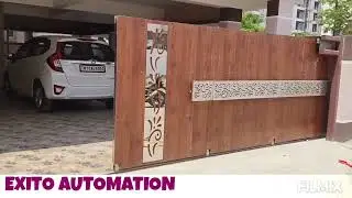 Automatic SS Side Moving gate with HPL Cladding- Exito Automation