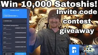 Win 10,000 sats with no purchase necessary! - Bitcoin Mining App Invite Code Giveaway Contest