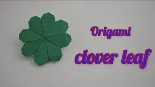 Origami Clover Leaf 🍀 | Easy Paper Shamrock Tutorial