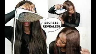 HOW TO : Flat iron your wig with an IRON -SECRETS REVEALED!