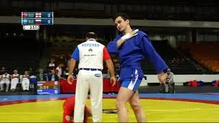 KHADZHIMURADOV (RUS) vs BAIADZE (GEO). World Cadets SAMBO Championships 2018