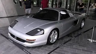 Mercedes C112 at Mercedes Museum Stuttgart getting Onloaded + Carporn