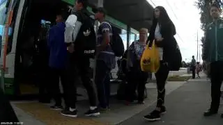 REC 0197 Boarding a bus at Northland Shopping Centre