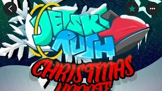 Playing Jetski Rush Christmas update but I rage quitted in VRChat Mobile 
