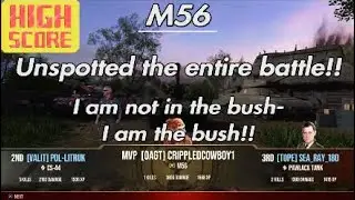 World of Tanks: M56 'The Unspotted Game'