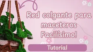 C&oacute;mo hacer un porta macetas o redes tejidas a crochet facil y muy bonita.