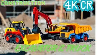 4K RC Excavator Digging Deep &mdash; Dump Truck Transport & Build Project!
