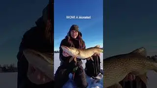 Я поймал чудовище в замерзшем озере.