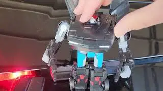 KITT and Hasbro Transformer Agent Knight hanging out
