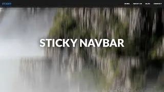 Sticky navbar | HTML, CSS, JavaScript
