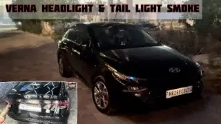 Hyundai Verna 2023 Headlight & Backlight Smoke Vinyl Wrap | New Verna 2023 Modified