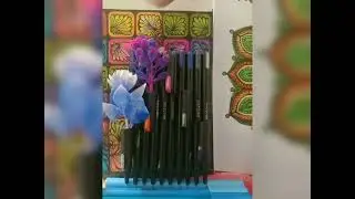 Empty colour gel pens don't want to throw 