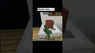 Modern Bed...💀 tutorial in Minecraft shorts 💀 #viral#shorts