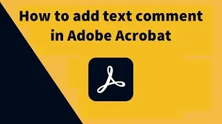 How to add text comment tool Adobe Acrobat Pro DC