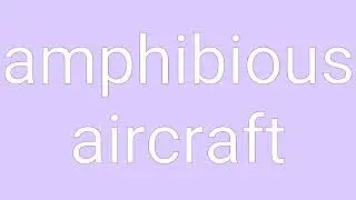 Amphibious Aircraft Definition & Meaning