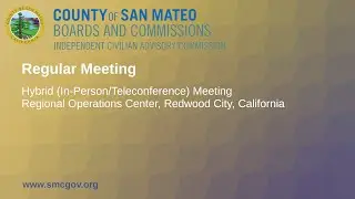 Independent Civilian Advisory Commission on the Sheriff&rsquo;s Office, February 5, 2025 6:30pm