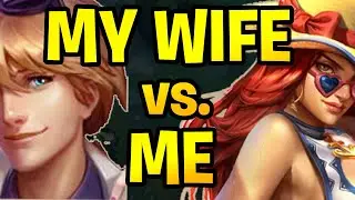 My CRIT EZREAL vs. MY WIFE's DARK HARVEST MISS FORTUNE | Who played it better | League of Legends
