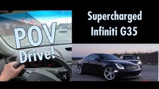 Supercharged Infiniti G35 POV Drive - Did Some Pulls!