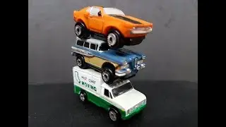vintage Micro machines private eyes Galoop collection, GT 500, Edsel, Ford box van