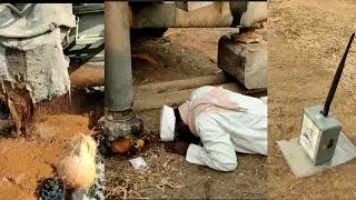 Borewell Drilling 100% Water with Coconut checking Methods & Water Detecting Machine
