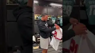 CJ Gardener Johnson had a surprise for his teammates #shorts