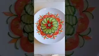 easy salad recipes with decorations #saladdecoration #saladart #decoration #art #shorts