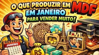 O Que Produzir em MDF em Janeiro Para Vender Muito - Cortadora a Laser