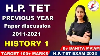 H.P. TET PREVIOUS YEAR MCQ'S | HISTORY SECTION | APC ACADEMY #hptet #hp #competitiveexam