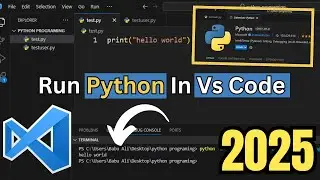 How To Run PYTHON in VS Code | Complete python setup in Vs Code | #python #vscode #2025