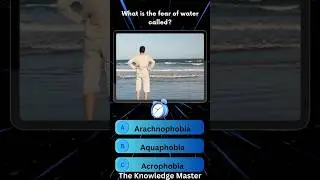 What is the Fear of Water Called? | Psychological Facts#gkshorts  #theknowledgemaster1m