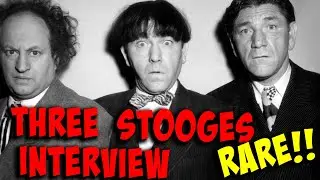 SUPER Rare! THREE STOOGES phone INTERVIEW - Moe, Larry and SHEMP