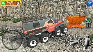 Quarry Driver 3 Game featuring Giant Trucks - A 8X8 Wheeler Driving Simulator - Android Game play