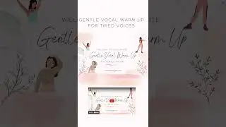 Gentle vocal warm up for tired voices #singingwarmup #vocalwarmups #voicework