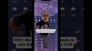 Здесь ужасно холодно 🥶🇳🇴 #Норвегия #снег #Норвегия #ytshorts #смешно #мемы #nyheter #путешествия ...