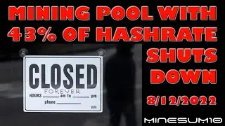 Breaking News! Mining Pool with 43% of Monero Hashrate is shutting down