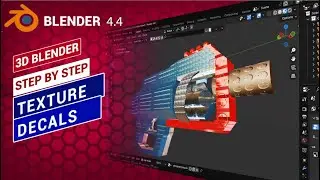 Membuat Texture DECAL di 3D Blender (texture BUMP)