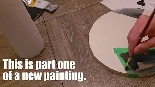 Acrylic Painting with tape - Abstract Architecture (B/W) #learntopaint #painting #artinstruction