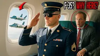 F-35s Surround Commercial Plane – Then a Tomb Guard Stands Up