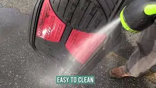 Trimmable Heavy Duty Non-Slip Rubber Floor Mats &ndash; Full Set for Cars, Trucks & SUVs | FH Group F11513